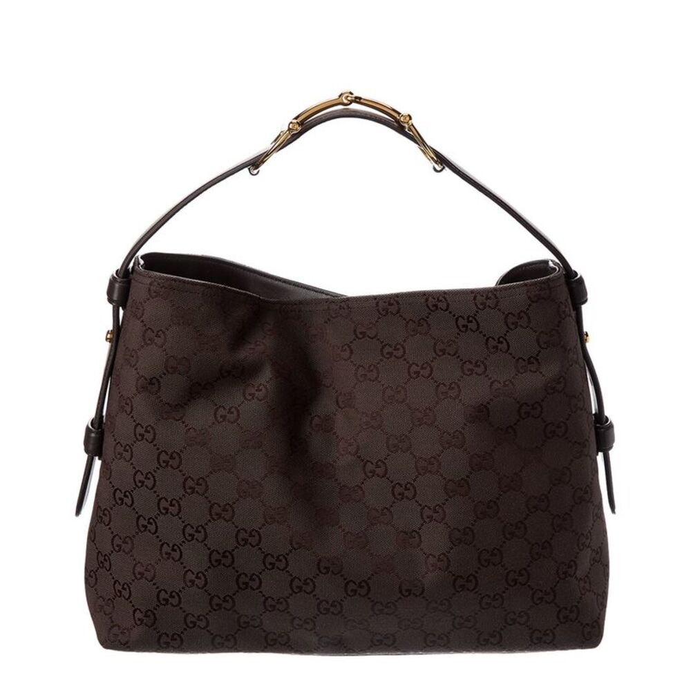 Gucci Beatrix Medium Gg Canvas & Leather Tote